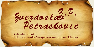 Zvezdoslav Petrašković vizit kartica